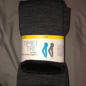 2 pack women’s plush lined leggings